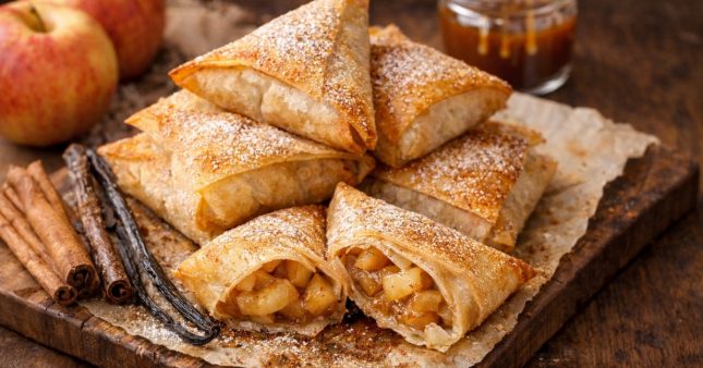 Croustillants vanillés : bricks aux pommes fondantes vanille-cannelle