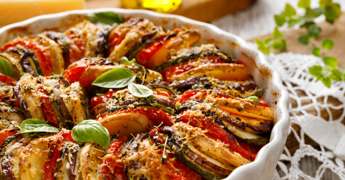 Recette : tian de légumes de saison, un accompagnement gratiné !