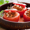 Tomates farcies au riz rouge Tomates farcies au riz rouge