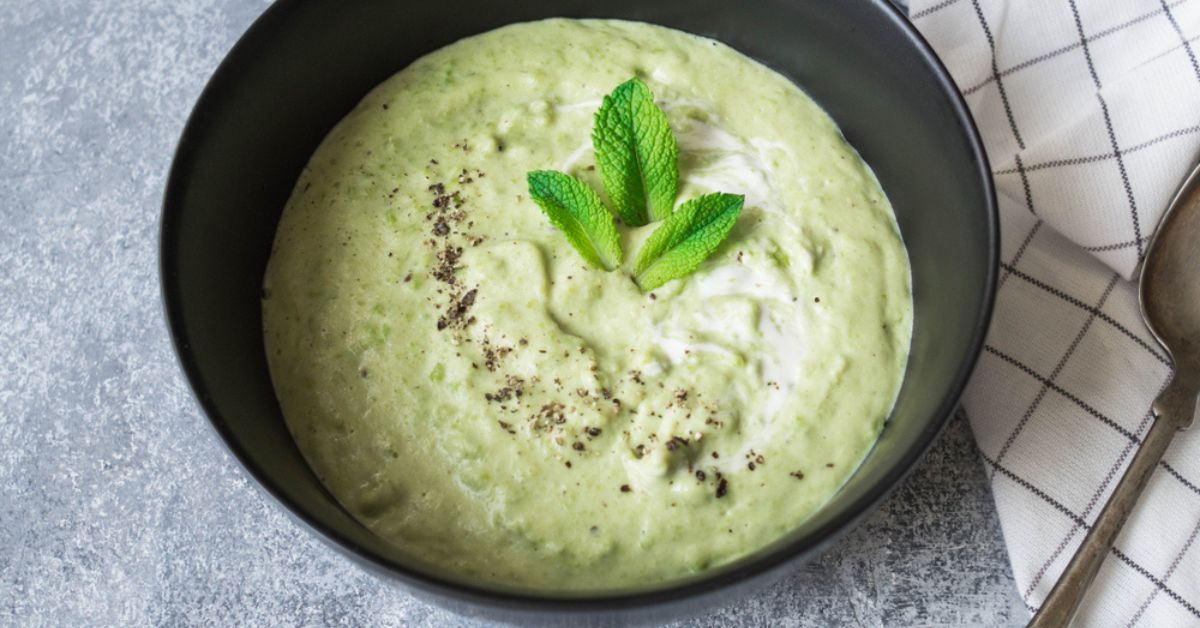 La recette du velouté glacé aux petits pois et à l’huile de noisette, un délice !