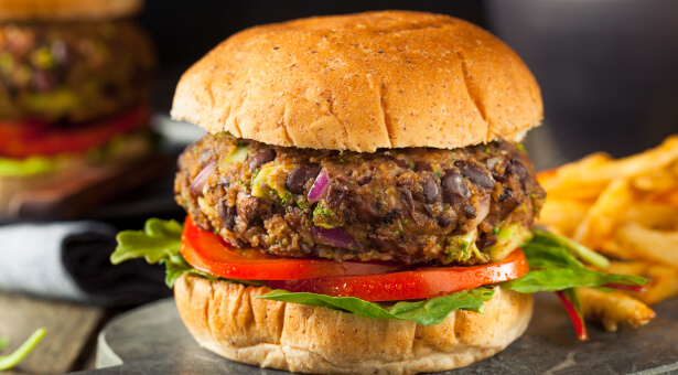 Burger végétarien au haricot rouge