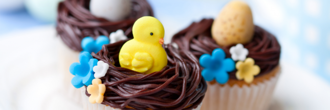 cupcakes nids de Pâques