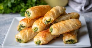 Recette : feuilleté d'épinards au tofu