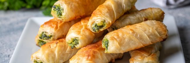 feuilleté épinard tofu