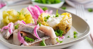 Recette : hareng pomme à l'huile comme au restaurant