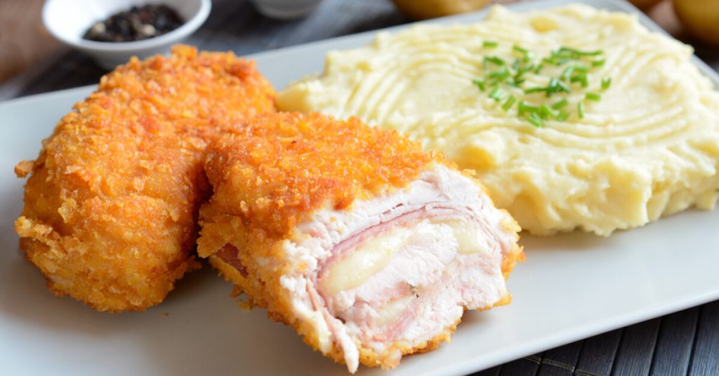 Recette : un cordon bleu maison à la poêle et au four