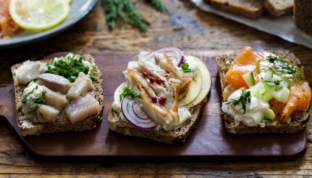 Sandwich scandinave au maquereau