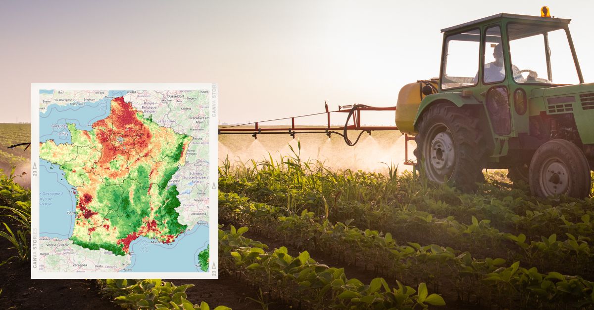 La carte de l'usage des pesticides en France