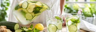Eau de concombre et eau de gingembre au citron : une recette facile et fraîche !