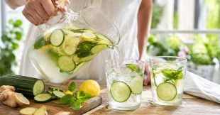 Eau de concombre et eau de gingembre au citron : une recette facile et fraîche !