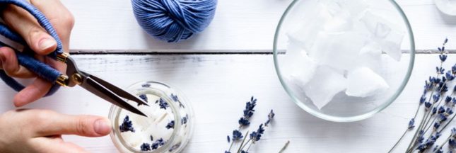 Créer une bougie à la lavande maison et naturelle