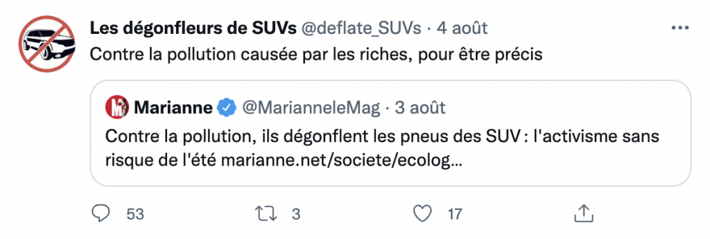 les dégonfleurs de suv