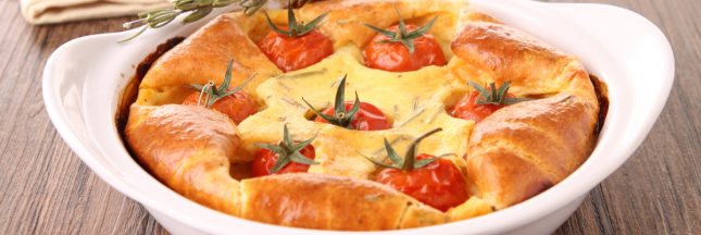 clafoutis aux tomates cerises