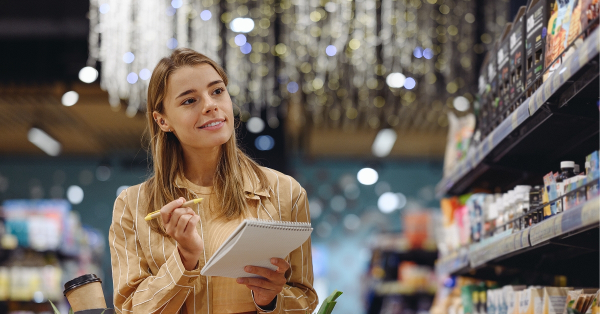 Votre liste de courses type : mangez plus sainement, dépensez moins !