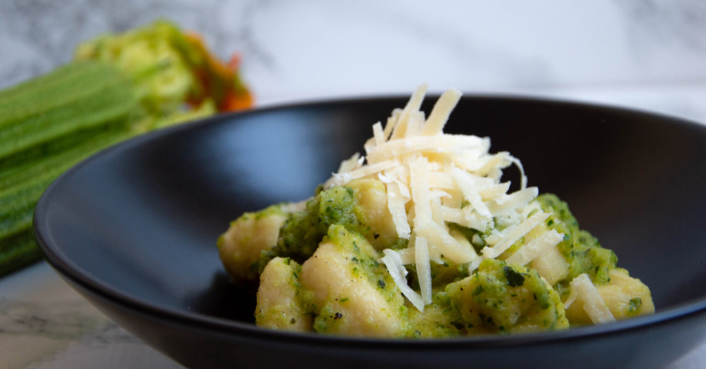 Recette végétarienne : gnocchi aux légumes et parmesan