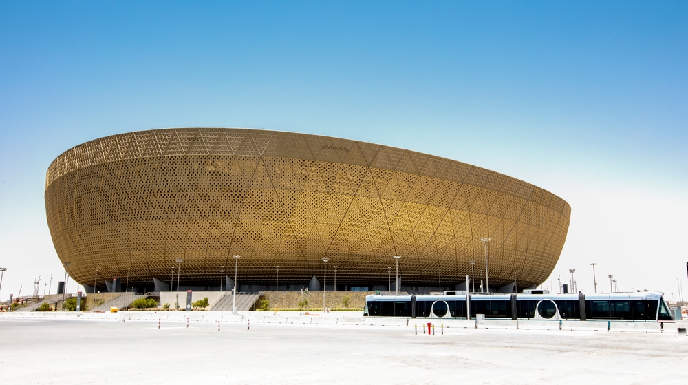 Un stade au Qatar, pour la coupe du monde de football