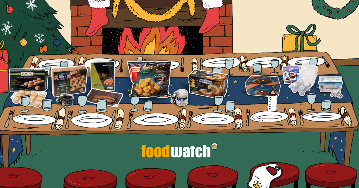 Découvrez la Table de Noël des arnaques 2022 de Foodwatch Découvrez la Table de Noël des arnaques 2022 de Foodwatch