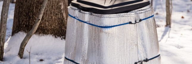 Protéger le compost du froid et du gel en hiver