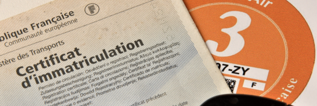 alerte à la vignette « Crit'Air »