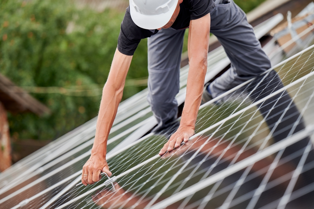 Des panneaux solaires, une source d'énergie verte 
