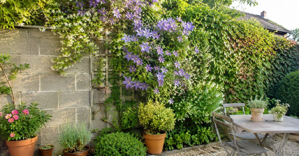 Jardin : quelles plantes pour camoufler un mur inesthétique ? Jardin : quelles plantes pour camoufler un mur inesthétique ?