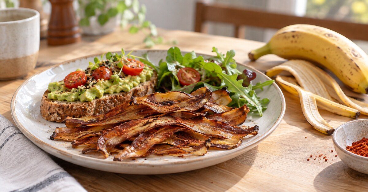 Bacon vegan : ne jetez plus vos pelures de banane, transformez-les en délice croustillant ! Bacon vegan : ne jetez plus vos pelures de banane, transformez-les en délice croustillant !