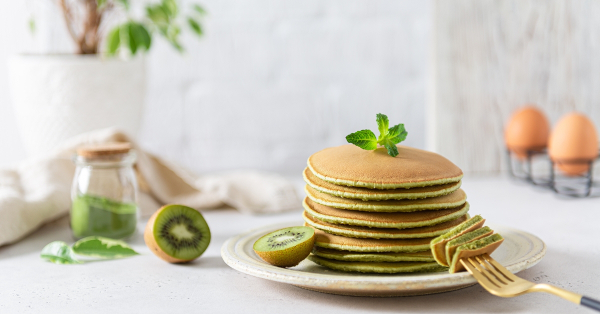 La recette des pancakes au thé matcha
