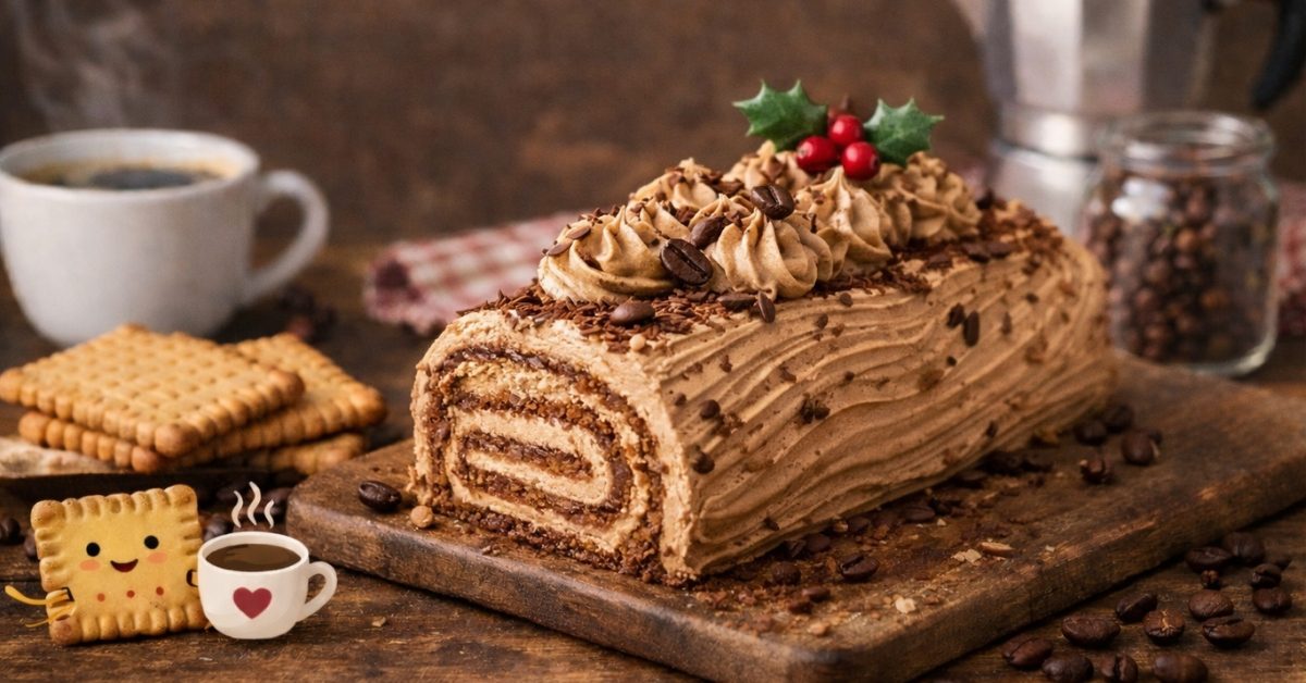 Recette : moka aux petits beurres, une bûche de Noël délicieusement régressive