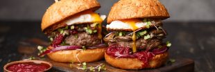 Recette - hamburger aux graines germées et sauce betterave
