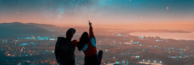 ciel étoilé de février