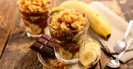 La recette du crumble poire, chocolat et banane