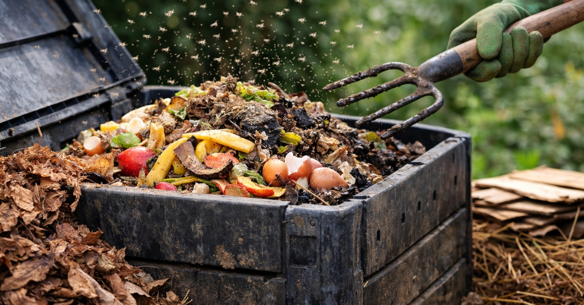 Compost : comment se débarrasser des moucherons ? Compost : comment se débarrasser des moucherons ?