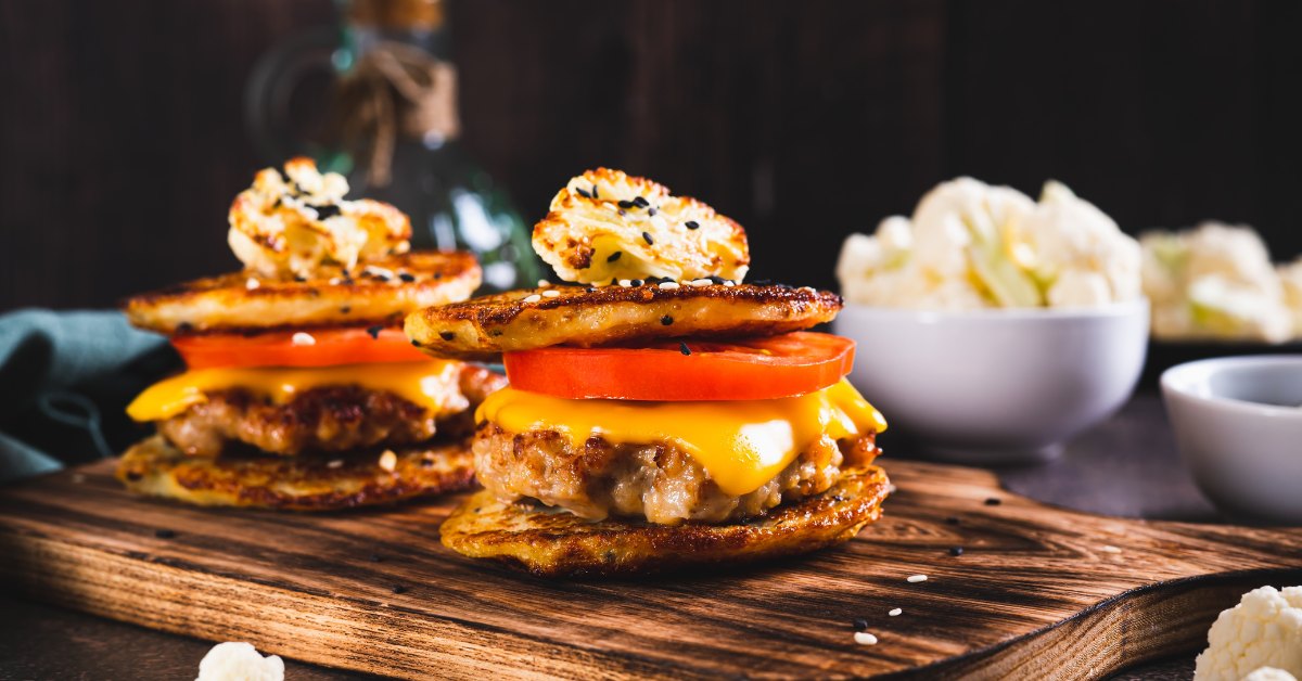 hamburger chou fleur roti