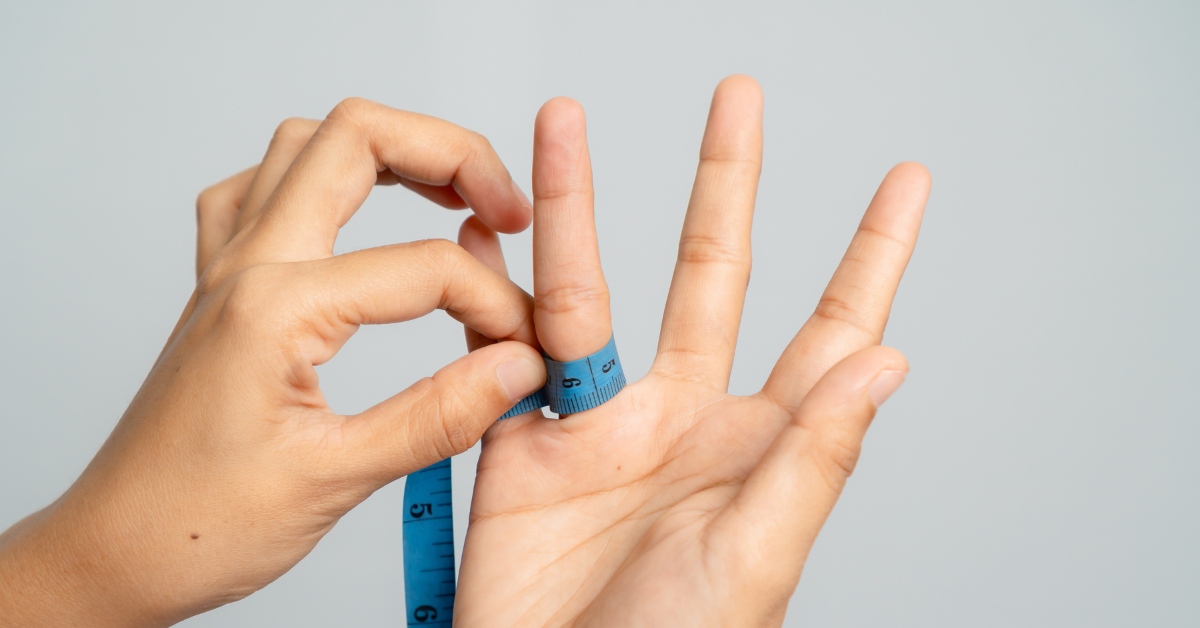 Mesurer la taille de son doigts pour une bague