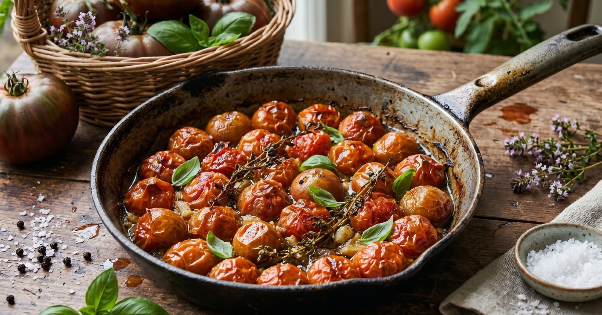  Tomates cerises rôties au four