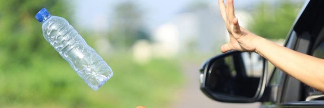 Les Français et les déchets sur l’autoroute