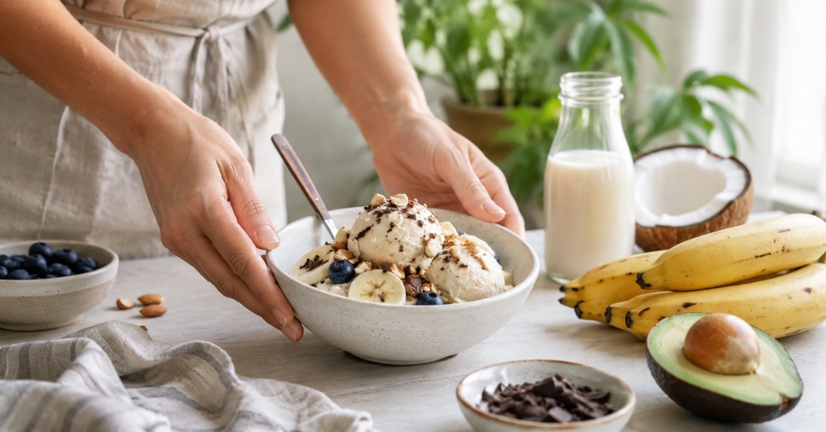 faire de la glace vegan