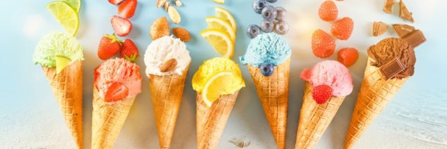 Les glaces ou les sorbets