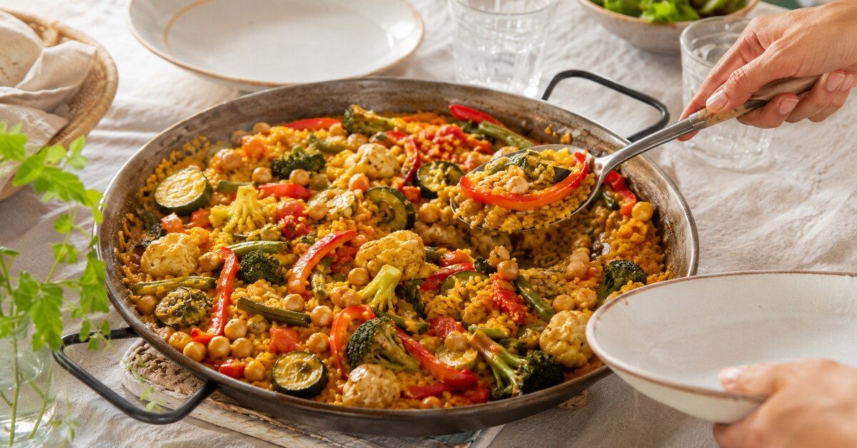 Recette : une Paëlla végétarienne, sans viande ni fruits de mer Recette : une Paëlla végétarienne, sans viande ni fruits de mer