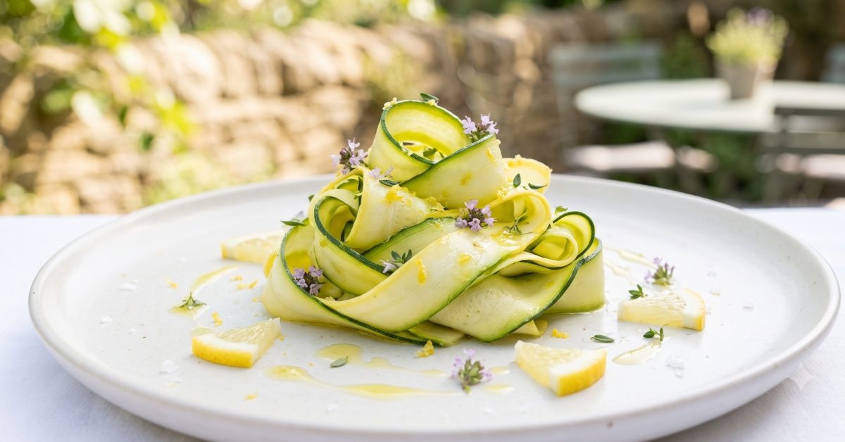 Tagliatelles de courgettes au citron et au thym : une recette d’été fraîche et saine ! Tagliatelles de courgettes au citron et au thym : une recette d’été fraîche et saine !
