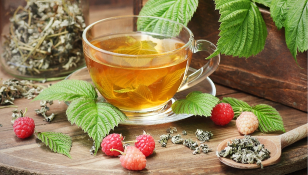 Infusion digestive au framboisier