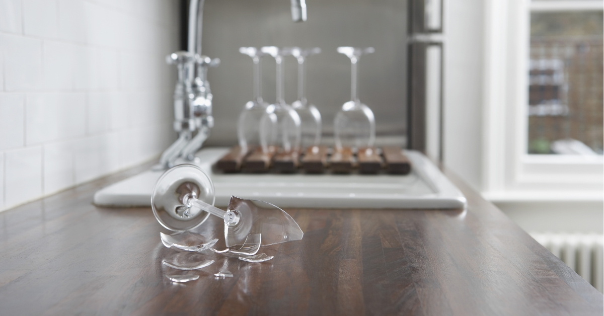 Où faut-il jeter vos verres cassés ?