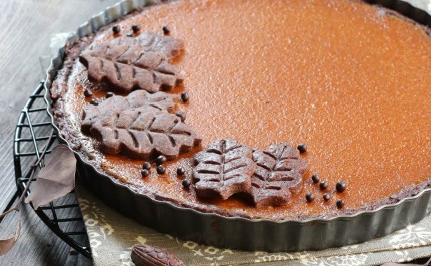 Tarte au potimarron et chocolat