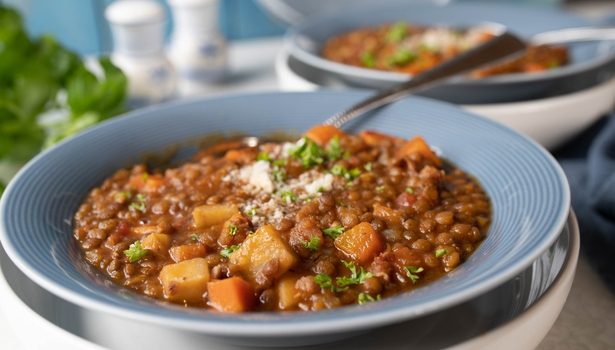 Recette : Petit salé végétarien aux lentilles