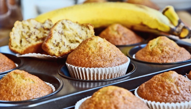 Muffins à la banane sans sucre ajouté