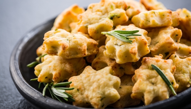 Sablés parmesan-romarin