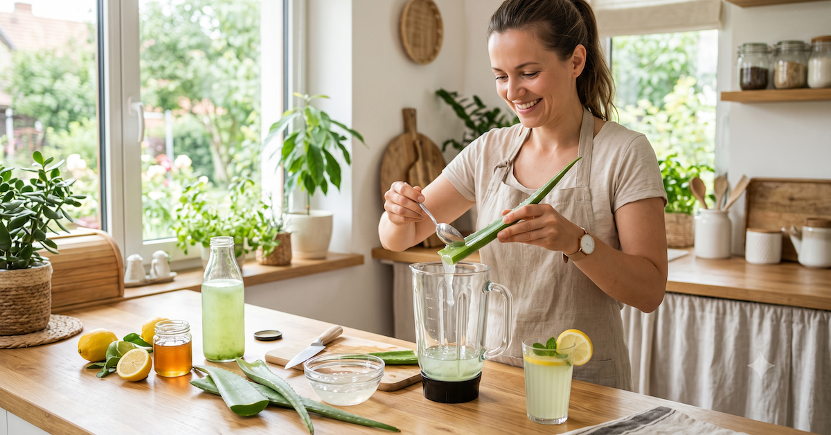 Jus d’aloe vera : bienfaits, précautions et recette maison facile Jus d’aloe vera : bienfaits, précautions et recette maison facile