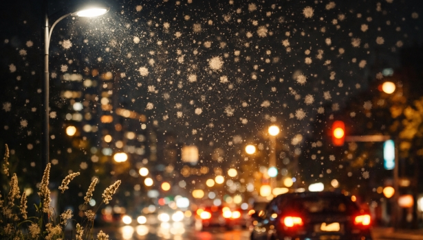 Luminiscence urbaine et pollen suspendu