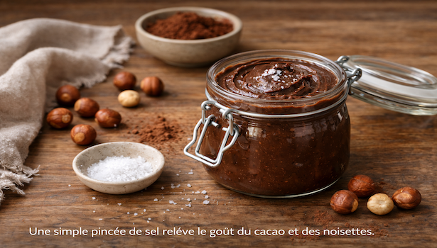 Pâte à tartiner au chocolat et noisettes