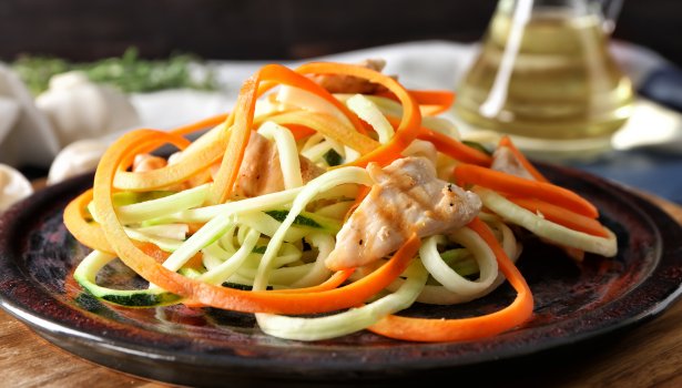 assortiment de spaghettis de légumes